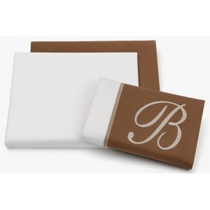 Σεντόνια Λίκνου 2τμχ 60x100cm με Μαξιλαροθήκη Beboulino White Coffee