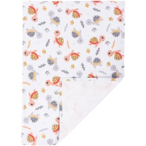 Σελτεδάκι - Πάνα Flannel με Μεμβράνη 75x50cm Turtles