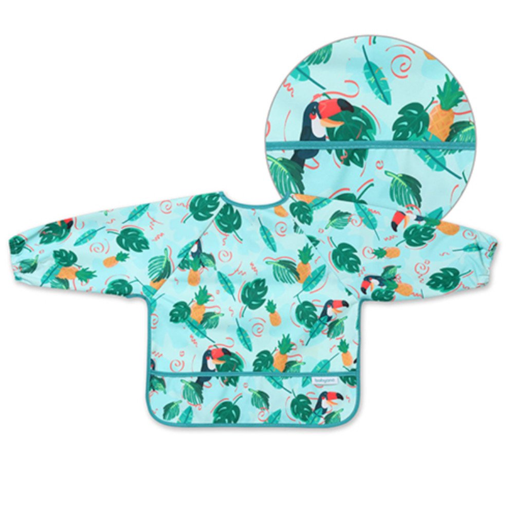 Σαλιάρα Αδιάβροχη με Μανίκια Babyono Toucans 1476/