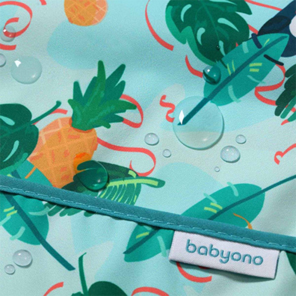 Σαλιάρα Αδιάβροχη με Μανίκια Babyono Toucans 1476/ - Image 3