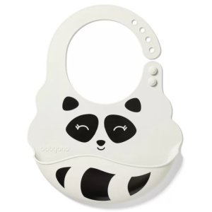 Σαλιάρα Σιλικόνης με Ρυθμιζόμενο Κούμπωμα Babyono White BN829/