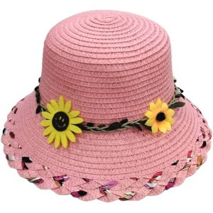 Ψάθινο Καπέλο Sunflower Pink