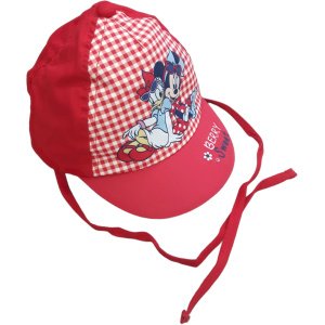 Παιδικό Καπέλο Jockey με Κορδονάκια Bebe Red Berry Sweet