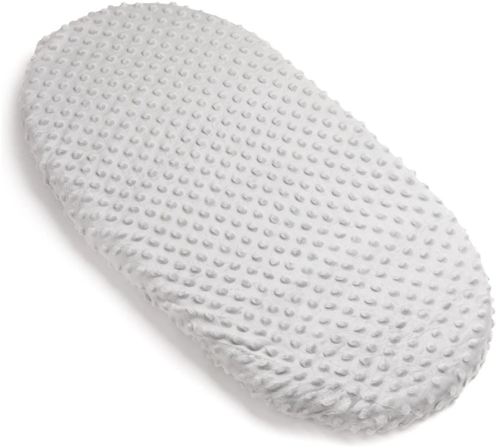 Σεντόνι Βαμβακερό με Λάστιχο 80x40cm Minky Light Grey