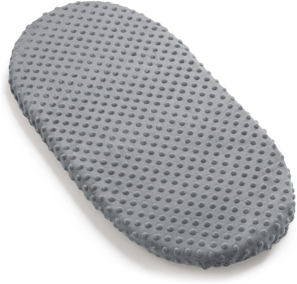 Σεντόνι Βαμβακερό με Λάστιχο 80x40cm Minky Dark Grey