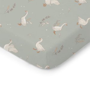 Σεντόνι Κούνιας με Λάστιχο 120x60cm Happy Goose Color Olive