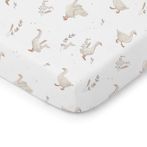 Σεντόνι Κούνιας με Λάστιχο 140x70cm Happy Goose Color White