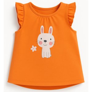Μπλουζάκι Καλοκαιρινό LullaBy Orange Rabbit