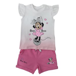 Μπλούζα με Σορτσάκι Happy Minnie Pink
