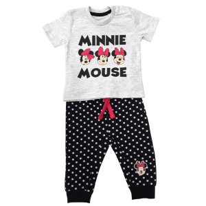 Μπλούζα Καλοκαιρινή με Παντελόνι Minnie Black Dots