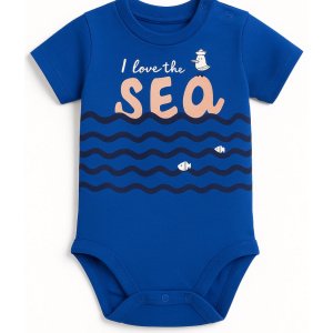 Κορμάκι Κοντομάνικο I Love the Sea Venere Blue