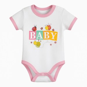 Κορμάκι Κοντομάνικο Baby Beboulino Pink