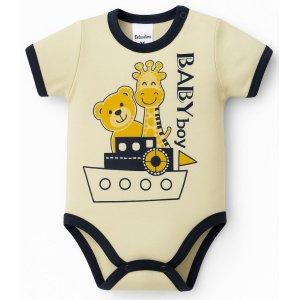 Κορμάκι Κοντομάνικο Little Boy Beboulino Yellow