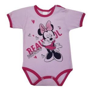 Κορμάκι Κοντομάνικο Minnie Beboulino Pink