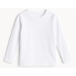 Μπλουζάκι Μακρυμάνικο Μονόχρωμο White