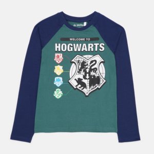 Μπλουζάκι Μακρυμάνικο Hogwarts Green