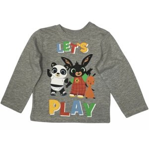 Μπλουζάκι Μακρυμάνικο Bing Let's Play Grey