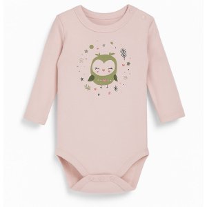 Κορμάκι Μακρυμάνικο Owl Venere Pink