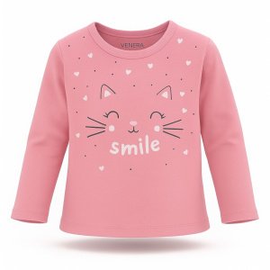 Μπλουζάκι Μακρυμάνικο Smile Venere Pink