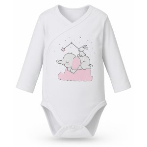 Κορμάκι Μακρυμάνικο Elephant Beboulino Pink