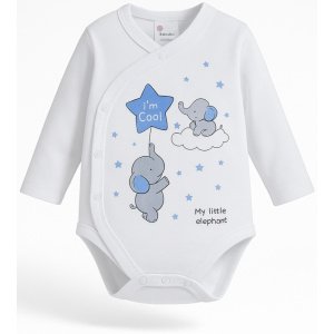 Κορμάκι Μακρυμάνικο My Little Elephant Beboulino Blue
