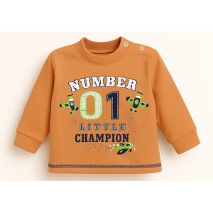 Μπλουζάκι Μακρυμάνικο Little Champion Beboulino Orange