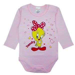 Κορμάκι Μακρυμάνικο Tweety Beboulino Pink