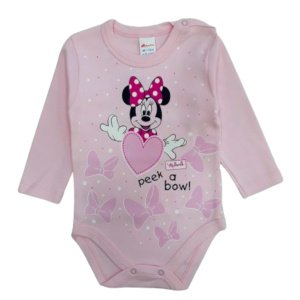 Κορμάκι Μακρυμάνικο Minnie Beboulino Pink