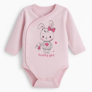 Κορμάκι Μακρυμάνικο Pretty Bunny Beboulino Pink