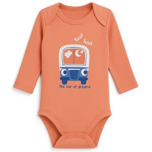 Κορμάκι Μακρυμάνικο The Car of Dreams Mother Nest Orange