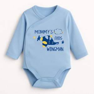Κορμάκι Μακρυμάνικο Mommy's Wingman Beboulino Blue