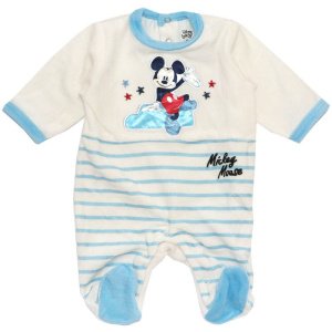 Φορμάκι Velour Mickey White Blue Lines