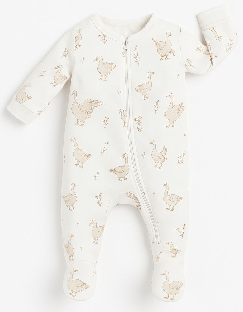 Φορμάκι Αντιαλλεργικό Μακρυμάνικο Happy Goose Stories White