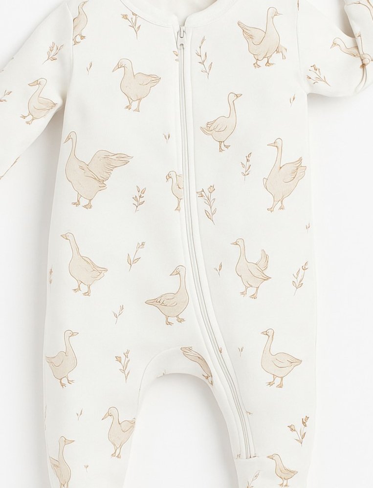 Φορμάκι Αντιαλλεργικό Μακρυμάνικο Happy Goose Stories White - Image 2