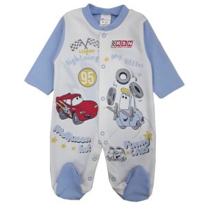 Βρεφικό Φορμάκι Μακρυμάνικο Hot Wheels Beboulino Blue