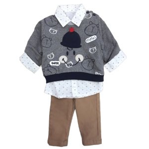 Βρεφικό Σετ για Αγόρι 3τμχ Best Friends