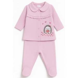 Βρεφικό Σετ 56cm Hedgehog Beboulino Pink