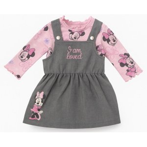 Μπλούζα με Φόρεμα Σαλοπέτα Jean Pink Minnie