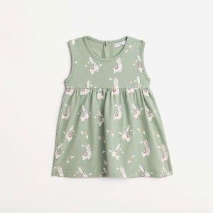 Φόρεμα Κάλτσα Λύκρα Φυστικί Allover Funky 124-