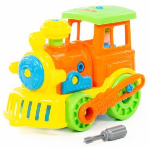 Εκπαιδευτικό Παιχνίδι 9τμχ Polesie Take-apart Loco engine Orange