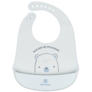 Σαλιάρα Σιλικόνης με Τσέπη Bear with Me Kikka Boo Blue