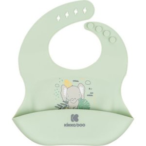 Σαλιάρα Σιλικόνης με Τσέπη Savanna Friends Kikka Boo Mint