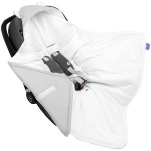 Kουβερτούλα Ταξιδιού με Κουκούλα για Κάθισμα Αυτοκινήτου Pastel Grey