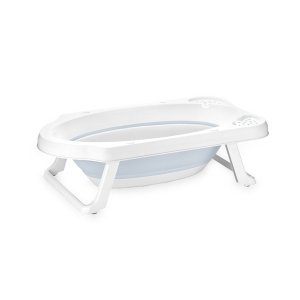 Μπανιέρα Πτυσσόμενη με Αποστράγγιση 82cm Lorelli Cloudy Blue