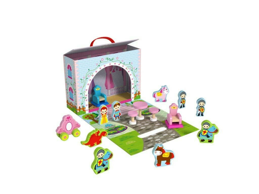 Κάστρο Πριγκίπισσας Ξύλινο Tooky Toys TY - Image 3