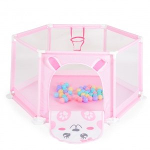 Πάρκο Δραστηριοτήτων 146 cm Με 50 Μπάλες 7061B Pink Moni Toys