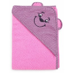 Μπουρνουζοπετσέτα 75x75cm Fuchsia Pooh Karo