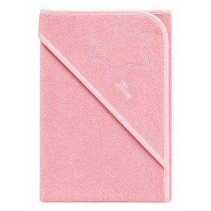 Μπουρνουζοπετσέτα με Κουκούλα 75x75cm Beboulino Star Fr Light Pink