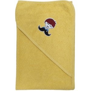 Βρεφική Hooded Μπουρνουζοπετσέτα 75x75cm Its a boy Yellow Fr