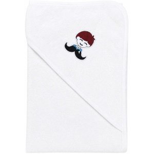 Βρεφική Hooded Μπουρνουζοπετσέτα 75x75cm Its a boy White Fr